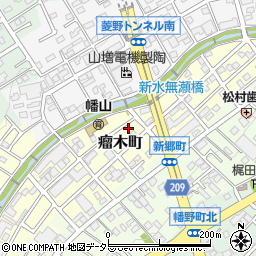 愛知県瀬戸市瘤木町68-2周辺の地図