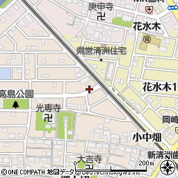 愛知県清須市土田北浦周辺の地図