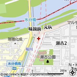 愛知県名古屋市守山区瀬古元杁周辺の地図