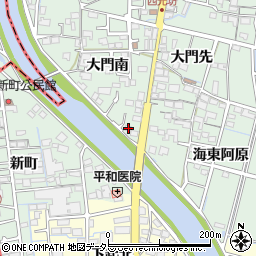 愛知県稲沢市平和町西光坊大門南1078周辺の地図