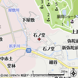 愛知県豊田市折平町石ノ堂周辺の地図