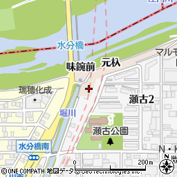 愛知県名古屋市守山区瀬古（元杁）周辺の地図
