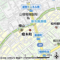 愛知県瀬戸市瘤木町69周辺の地図