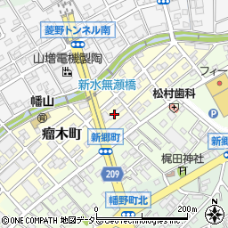 愛知県瀬戸市瘤木町17周辺の地図