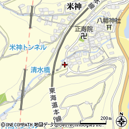 神奈川県小田原市米神412周辺の地図