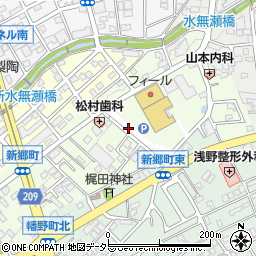 愛知県瀬戸市新郷町周辺の地図