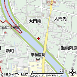 愛知県稲沢市平和町西光坊大門南1085周辺の地図