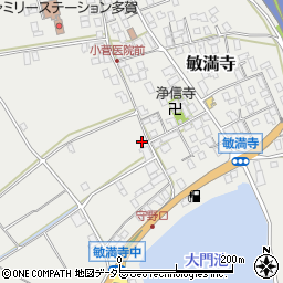 滋賀県犬上郡多賀町敏満寺周辺の地図