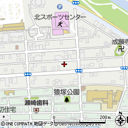 愛知県名古屋市北区成願寺1丁目周辺の地図