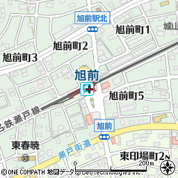 旭前駅周辺の地図
