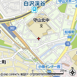 愛知県名古屋市守山区松坂町周辺の地図