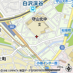 愛知県名古屋市守山区松坂町周辺の地図