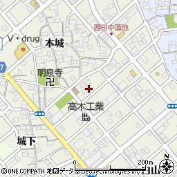 愛知県清須市西田中蓮池41周辺の地図