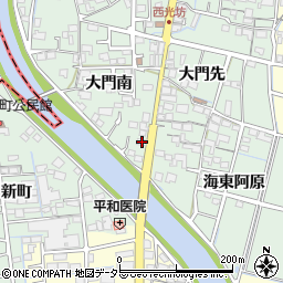愛知県稲沢市平和町西光坊大門南1074周辺の地図
