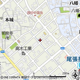 愛知県清須市西田中蓮池82周辺の地図