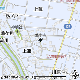 兼中寺周辺の地図