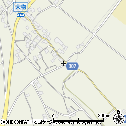 滋賀県大津市大物582周辺の地図