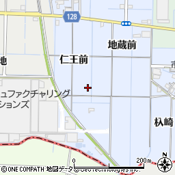 愛知県稲沢市七ツ寺町仁王前周辺の地図