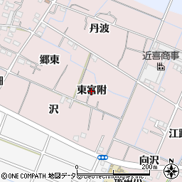 愛知県稲沢市今村町（東宮附）周辺の地図