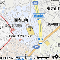 愛知県瀬戸市西寺山町18周辺の地図