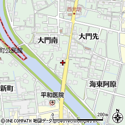 愛知県稲沢市平和町西光坊大門南1073周辺の地図