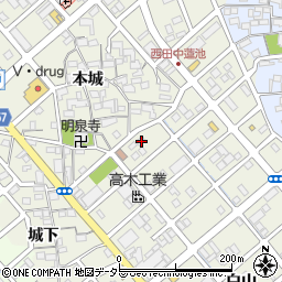 愛知県清須市西田中蓮池12周辺の地図