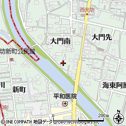 愛知県稲沢市平和町西光坊大門南1088周辺の地図