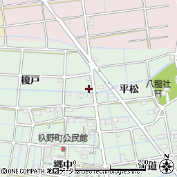愛知県稲沢市込野町榎戸周辺の地図