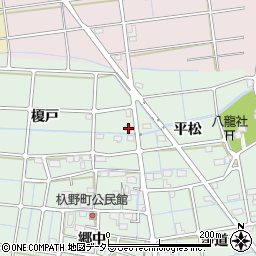 愛知県稲沢市込野町（榎戸）周辺の地図