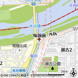 愛知県名古屋市守山区瀬古味鋺前周辺の地図