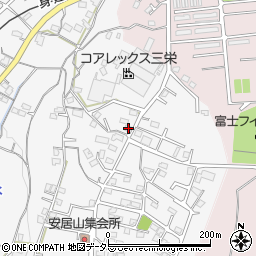 静岡県富士宮市安居山751-3周辺の地図