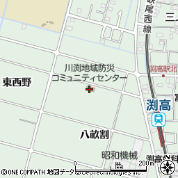 川渕地域防災コミュニティセンター周辺の地図