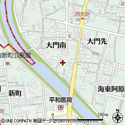 愛知県稲沢市平和町西光坊大門南1090周辺の地図