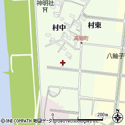 愛知県愛西市高畑町周辺の地図