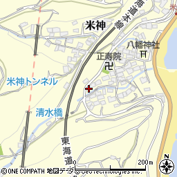 神奈川県小田原市米神434周辺の地図