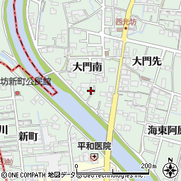 愛知県稲沢市平和町西光坊大門南1094周辺の地図