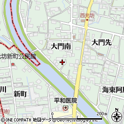 愛知県稲沢市平和町西光坊大門南1104周辺の地図