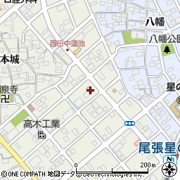愛知県清須市西田中蓮池79周辺の地図