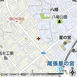 愛知県清須市西田中蓮池112周辺の地図