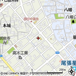 愛知県清須市西田中蓮池69周辺の地図