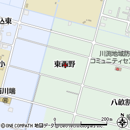 愛知県愛西市渕高町東西野周辺の地図