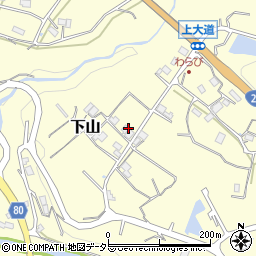 京都府船井郡京丹波町下山下大道周辺の地図