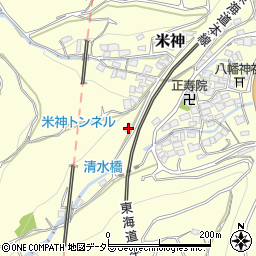 神奈川県小田原市米神332周辺の地図