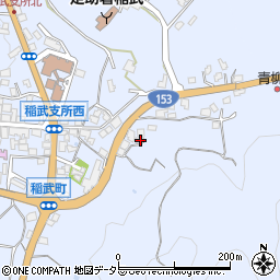 愛知県豊田市稲武町ナハテ21周辺の地図