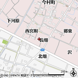 愛知県稲沢市今村町長畑周辺の地図