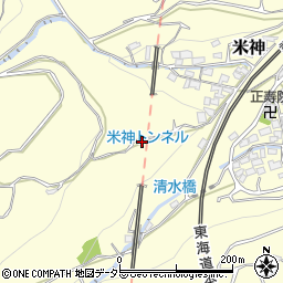 神奈川県小田原市米神270周辺の地図