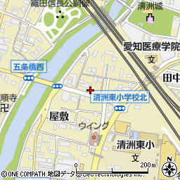 愛知県清須市清洲2672周辺の地図