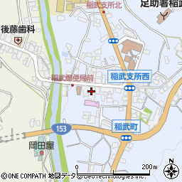 愛知県豊田市稲武町タヒラ周辺の地図
