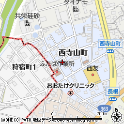 愛知県瀬戸市西寺山町52周辺の地図