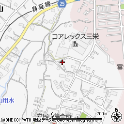 静岡県富士宮市安居山750周辺の地図